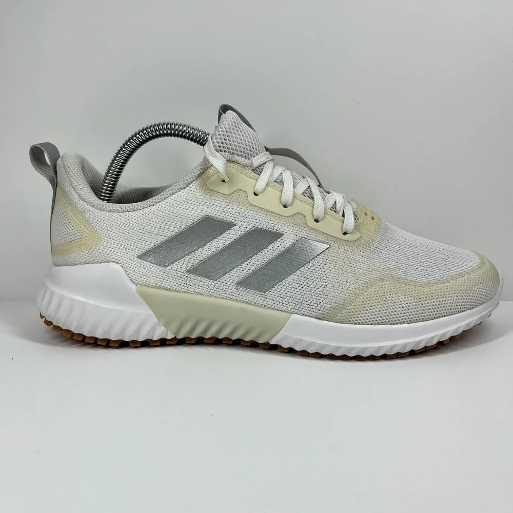 Adidas Edge Runner Shoes Men's Size 8 Climacool Athleisure White Cream Gum Soles